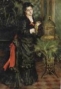 Pierre Renoir Woman with a Parrot(Henriette Darras) china oil painting reproduction